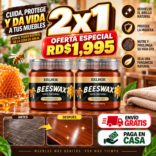 Cera Beewax para Madera 2x1 – Brillo y Protección Natural