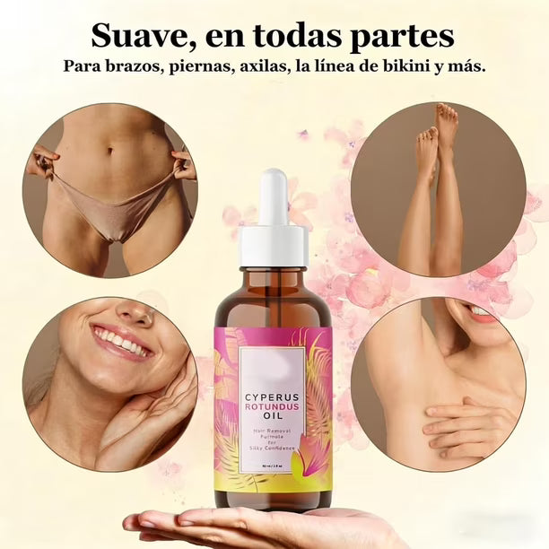 🌸 Cyperus Rotundus Oil - Ayuda a reducir el crecimiento del vello - 60ml