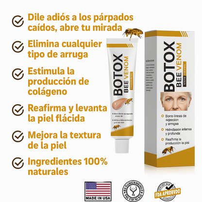 Crema con BOTOX veneno de abeja anti arrugas