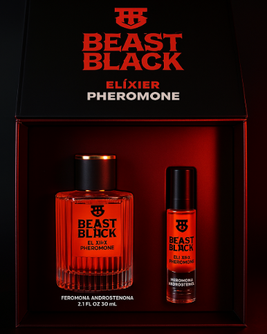 BEAST BLACK – Perfume con Feromonas para Hombres (60ml + 15ml)
