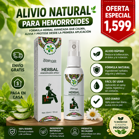 Spray Herbal Para Hemorroide
