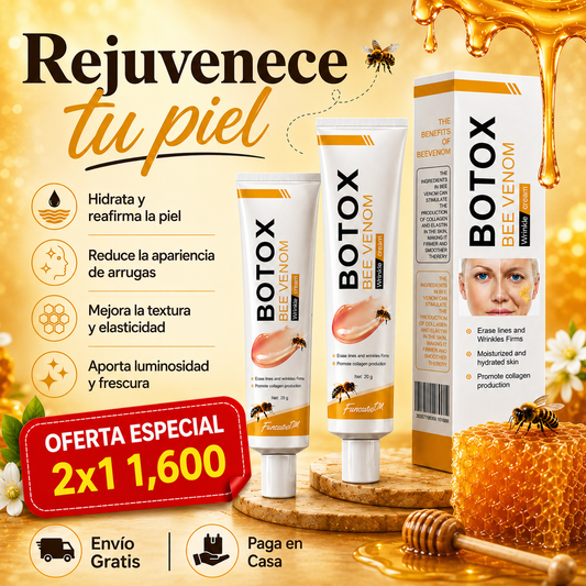 Crema con BOTOX veneno de abeja anti arrugas