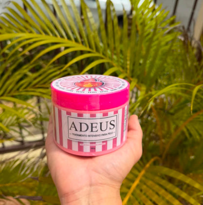 Adeus Crema Brasileña – Crema Rosa Anti-Estrías con Árnica, Jengibre, Cafeína y Té Verde - 300g