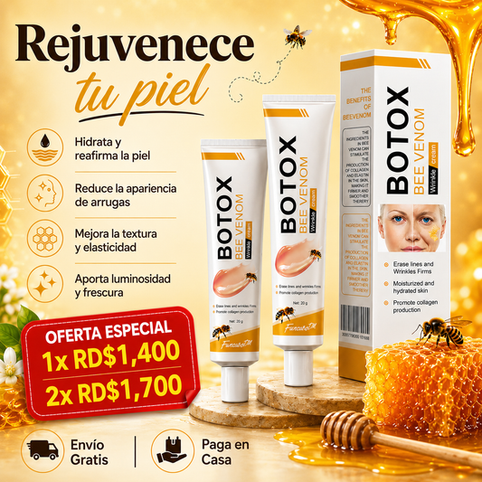 Crema con BOTOX veneno de abeja anti arrugas