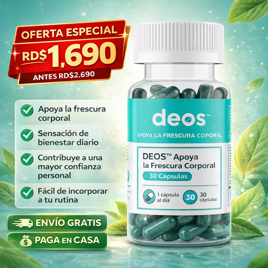 DEOS™ Apoya la Frescura Corporal – 30 Cápsulas