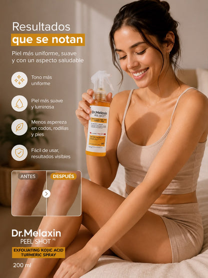 DR. MELAXIN Peel Shot — Spray Exfoliante Corporal