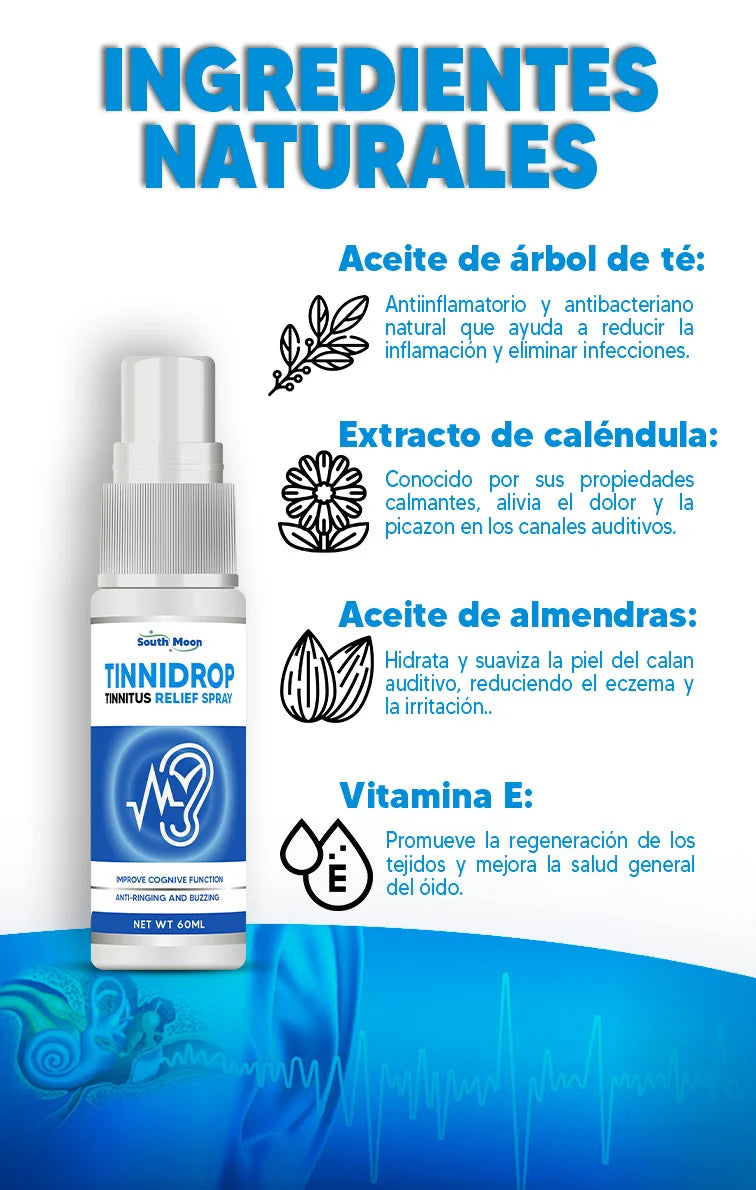 TINNIDROP – Alivia el (Zumbido en los Oídos)